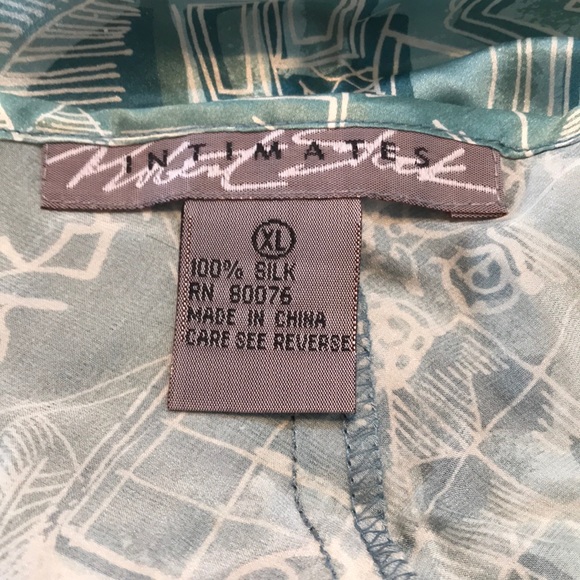 Robert Stark Blue/White Silk Teddie XL NWT - Picture 6 of 7